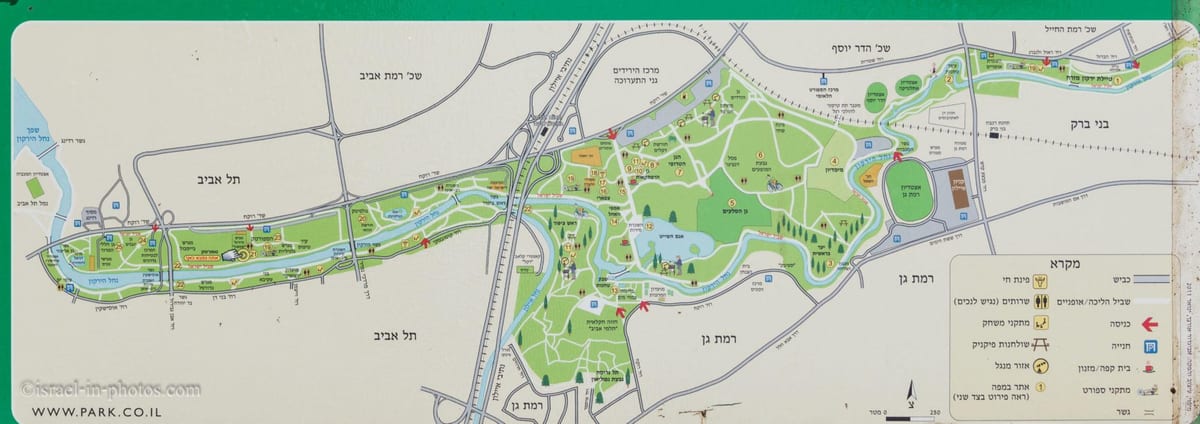 რუკა yarkon მდინარე