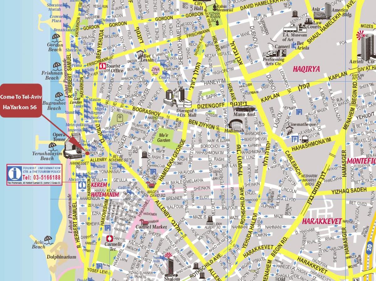 თელ ქალაქის რუკა