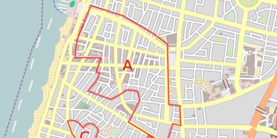 რუკა თეთრი ქალაქი თელ-ავივი